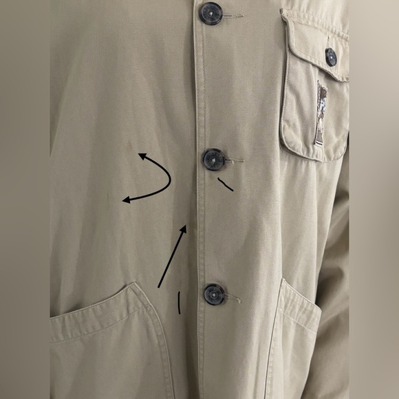 Mickey Mouse Walt Disney Utility  Cargo Tan Jacket Retro Large Reduced Price - Picture 16 of 16